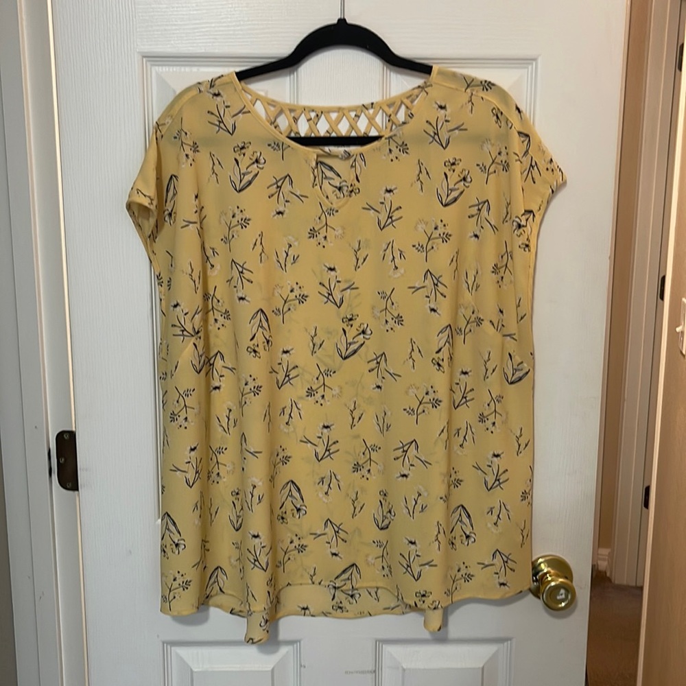 Yellow Floral Top